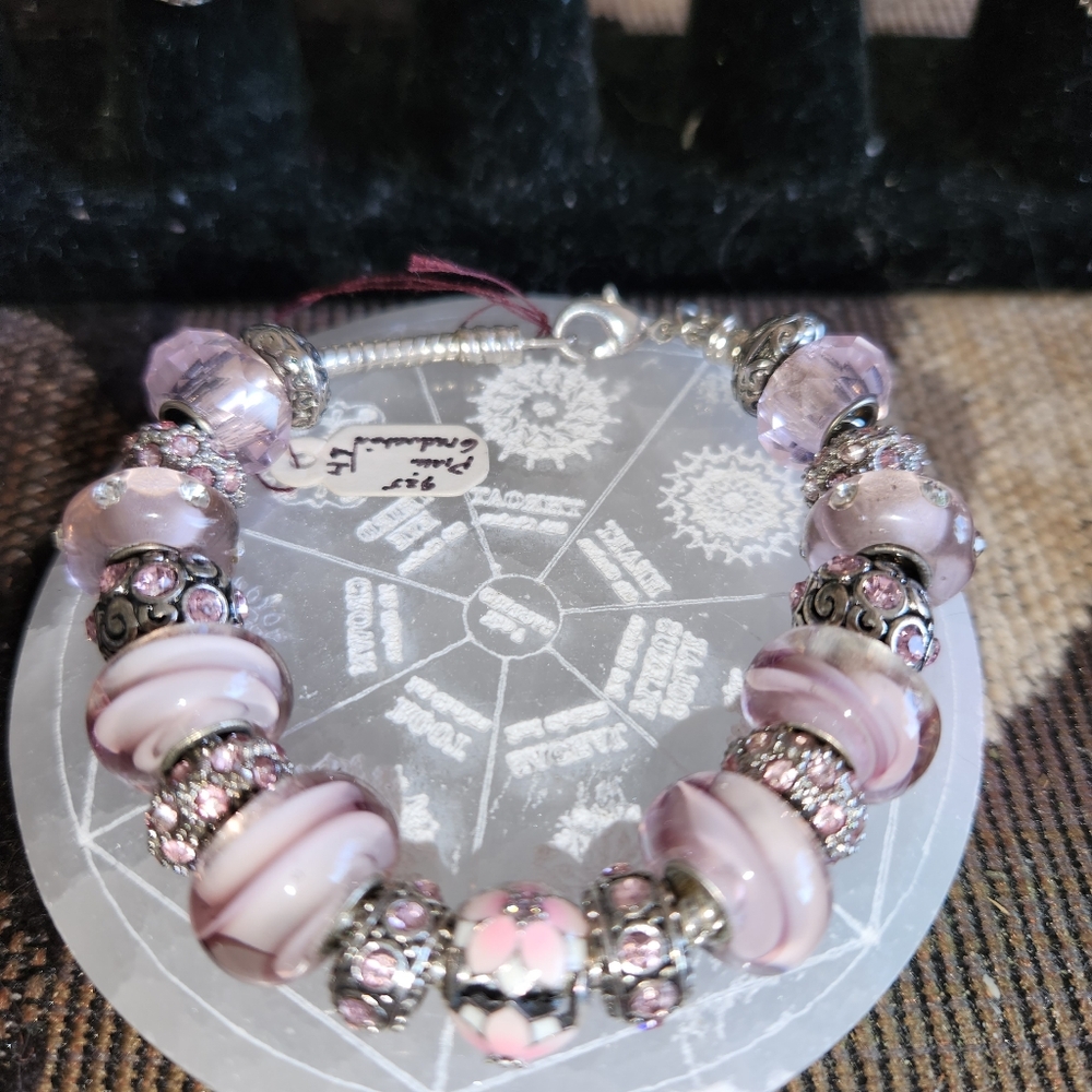 Pandora Bracelet with 925 Pandora charm and Murano Beads